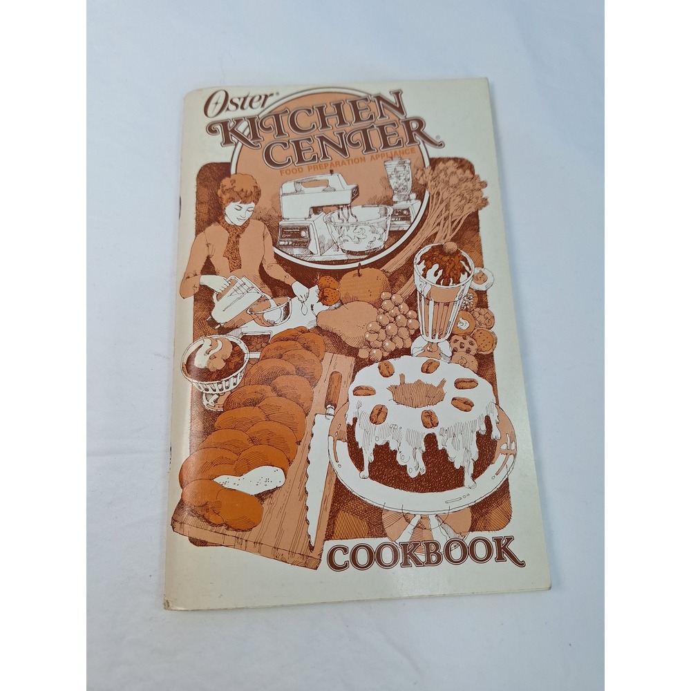 Vintage 1979 Oster Kitchen Center Cookbook Instruction Manual Food Prep 208626